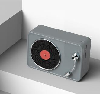 Retro vinyl record wireless speaker by My Store with vintage record design and built-in controls