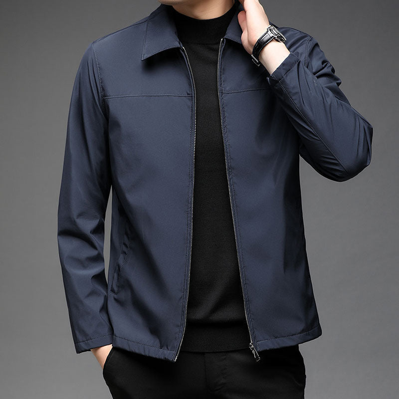 Men's lapel jacket fall winter coat in a classic design by My Store