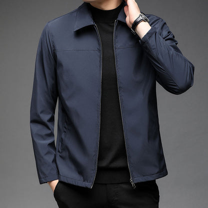 Men's lapel jacket fall winter coat in a classic design by My Store