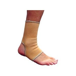 Elastic Ankle Support In Beige, Medium