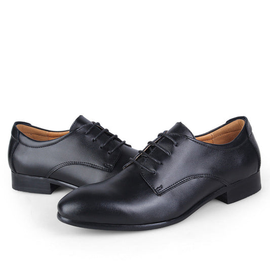 Genuine leather men's business shoes in a classic formal style