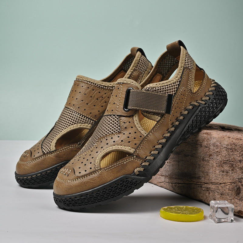 Breathable new men's closed-toe sandals by My Store, shown in a lightweight casual design