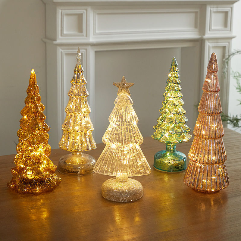 Christmas decorations table decor for festival scenes, featuring festive ornaments arranged as a centerpiece