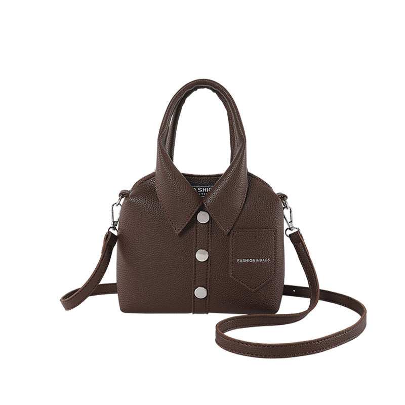 Stylish simple versatile shoulder crossbody handbag in a modern design