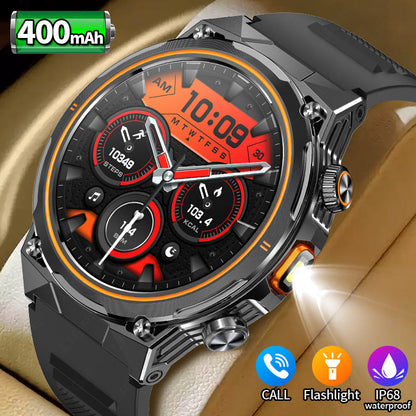 AK81 cross-border smart watch with 1.46-inch display, black round case and matching band