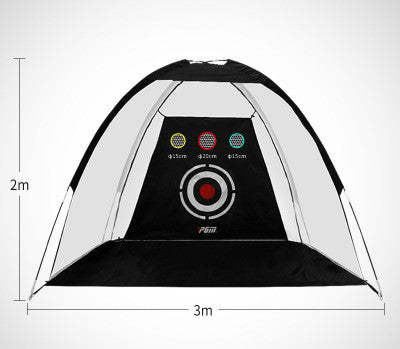 Indoor and outdoor golf practice network with durable netting for golf training and practice shots