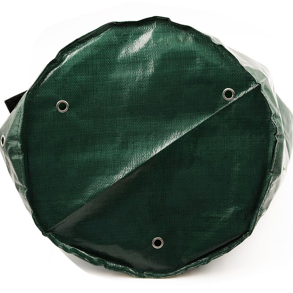 PE cloth garden planting bag for growing plants, shown in a durable fabric container	resistant to outdoor use