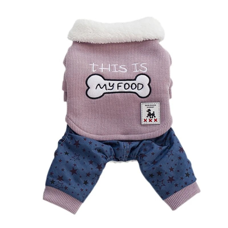 Bone clothes pet clothing displayed for pets, featuring a bone-themed design by My Store
