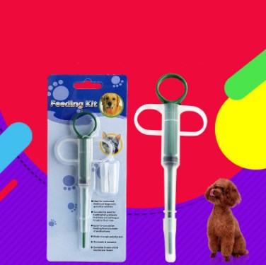 Pet medicine pills feeder device for convenient deworming and oral medication delivery