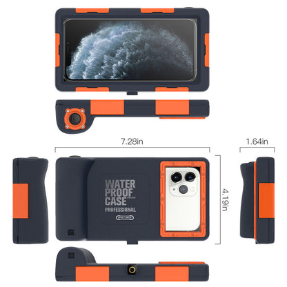 Mobile phone all-inclusive waterproof shell compatible with smartphones, clear protective case with sealed design
