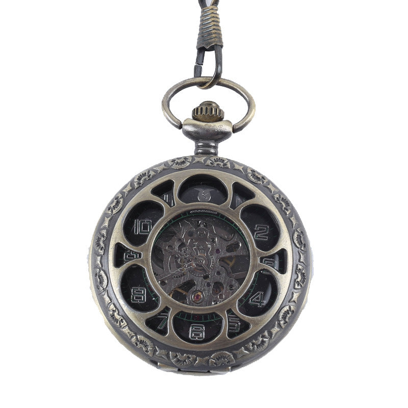 Vintage pocket watch with classic design and visible clock face