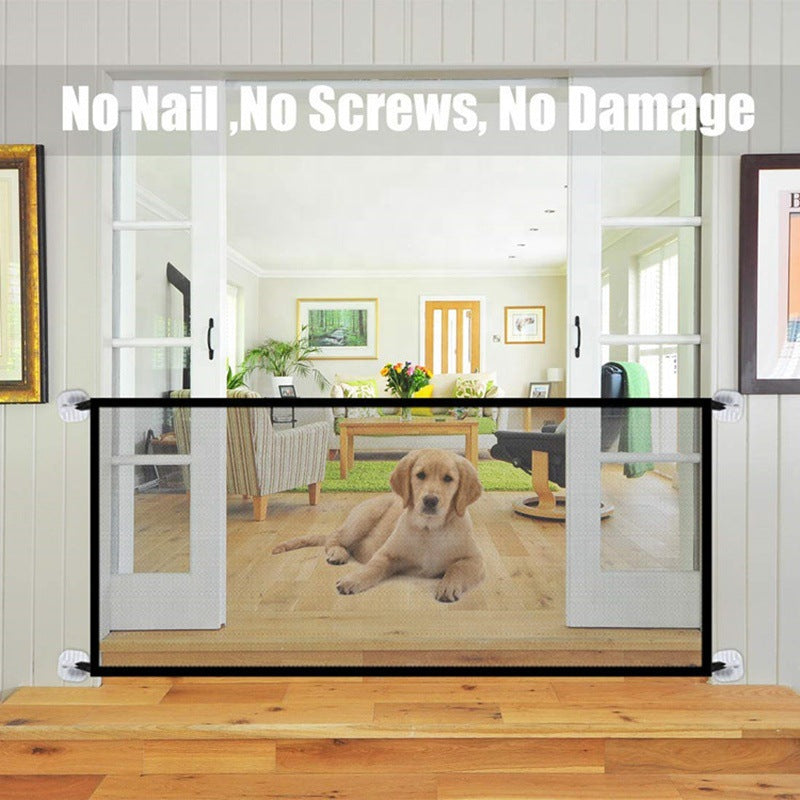Portable folding dog isolation network by My Store, lightweight mesh pet enclosure folded for transport