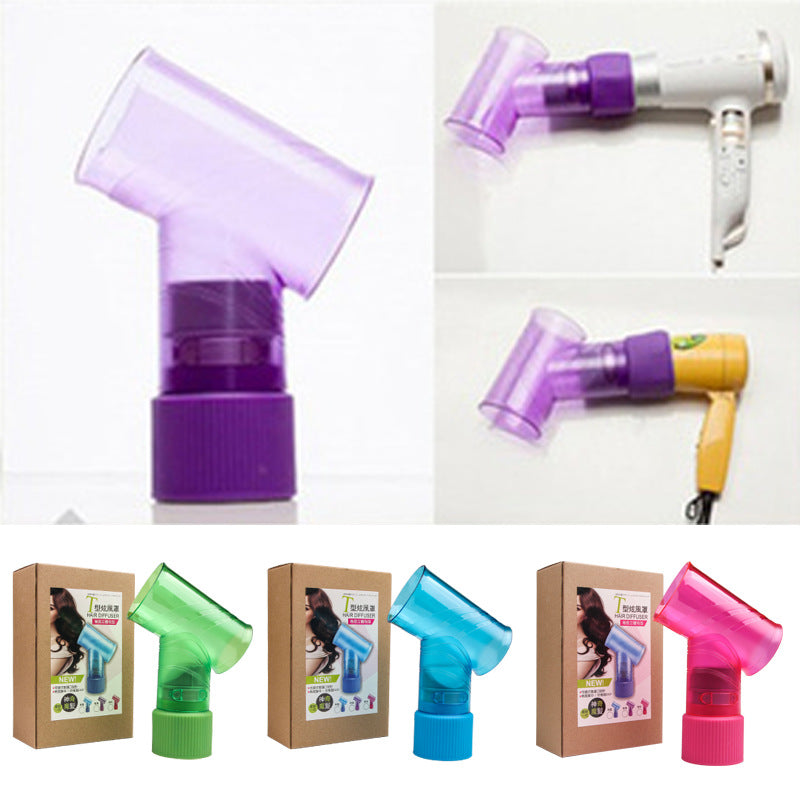 Hair dryer with magic curls styling attachment for creating defined curls