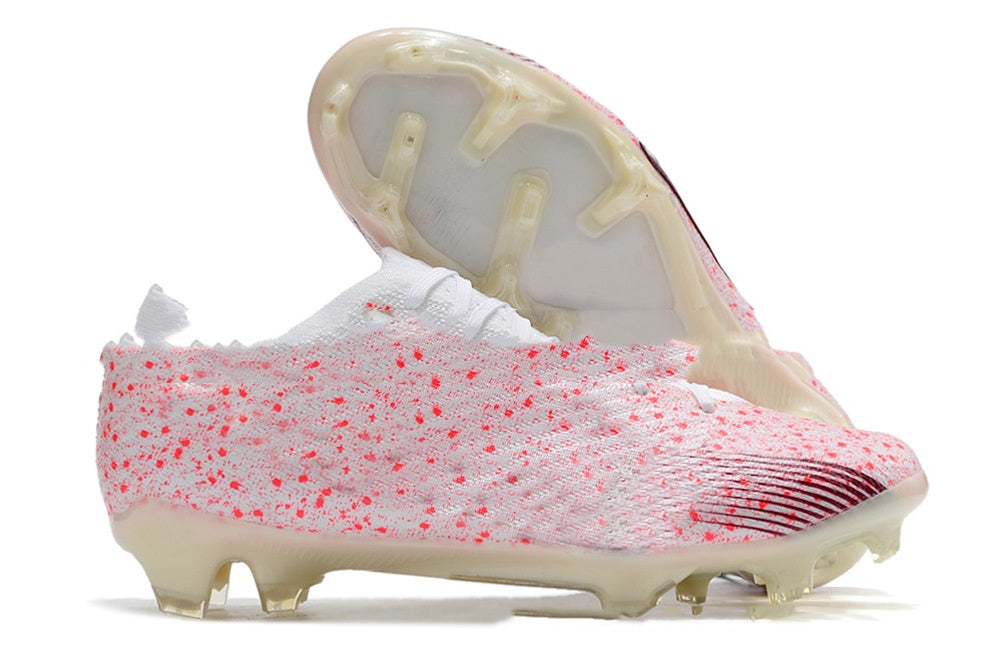 Men's waterproof knitted soccer shoes with built-in full air cushion and FG studs