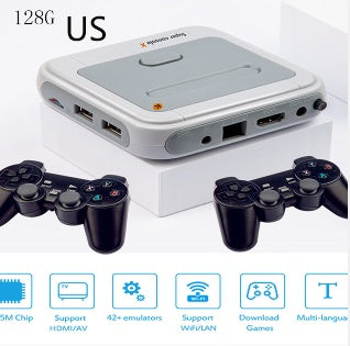 Portable HD wireless game emulator arcade host with handheld console and built-in gaming controls