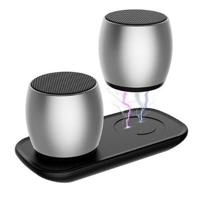 Creative Bluetooth speaker, compact black wireless audio device viewed from the front