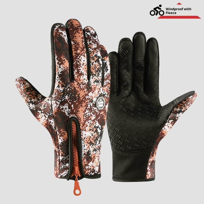 Outdoor cycling, skiing and mountaineering gloves in a durable black design by My Store