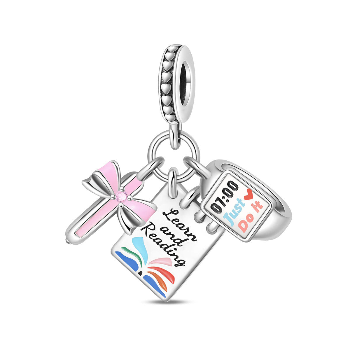 DIY bracelet and necklace accessories set for students, featuring assorted colorful beads and jewelry-making components