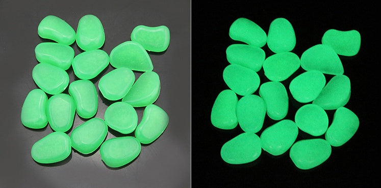 Glow in the dark rocks by My Store in assorted luminous colors