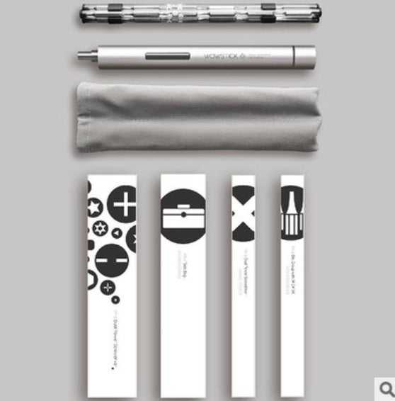 Wowstick Mini Electric Screwdriver in compact pen-style design with precision bit set
