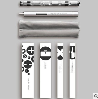 Wowstick Mini Electric Screwdriver in compact pen-style design with precision bit set