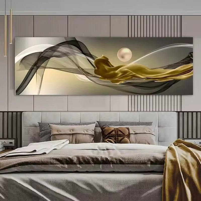 HD Single City Night Scene Canvas Painting