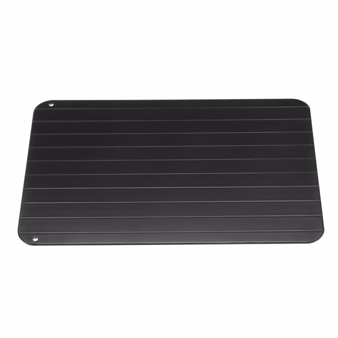 Fast defrosting aluminum thawing tray plate for kitchen food preparation
