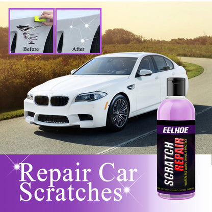 Car scratch repair agent liquid in a bottle for repairing vehicle paint scratches