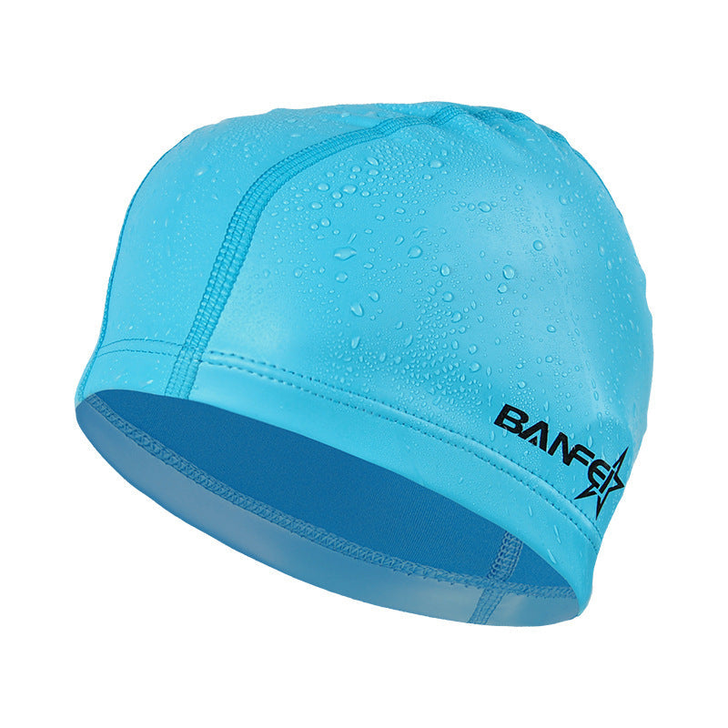 Waterproof swimming cap by My Store, shown in a simple design for swim use