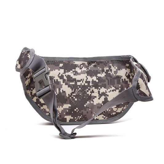 Waterproof Oxford cloth outdoor multi-functional waist bag with adjustable strap and multiple pockets