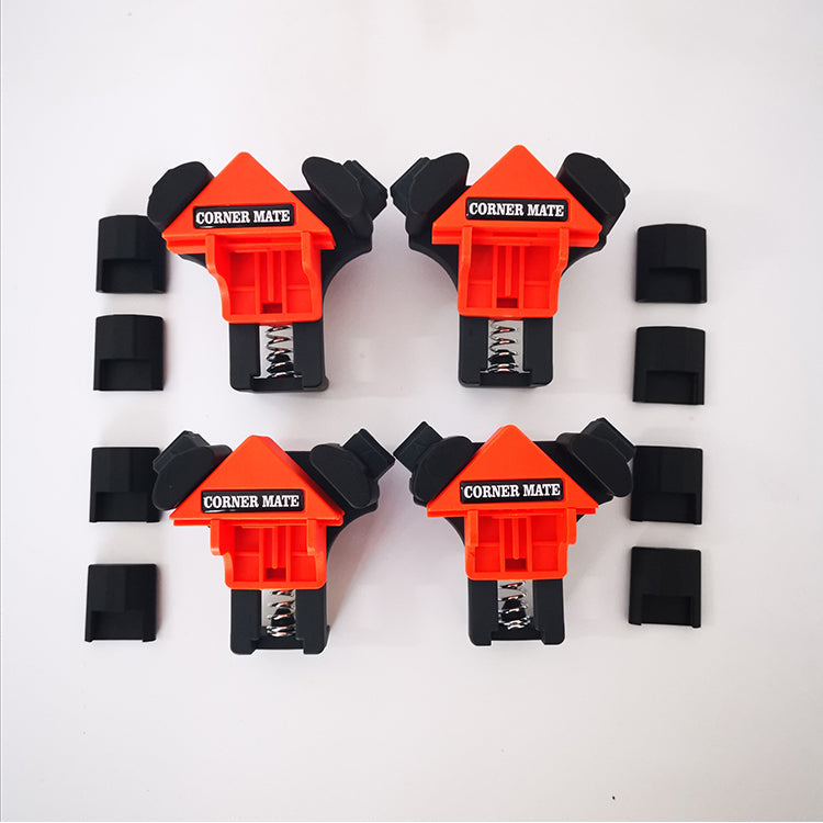 Woodworking right angle clip 90 degree holder in durable black plastic construction