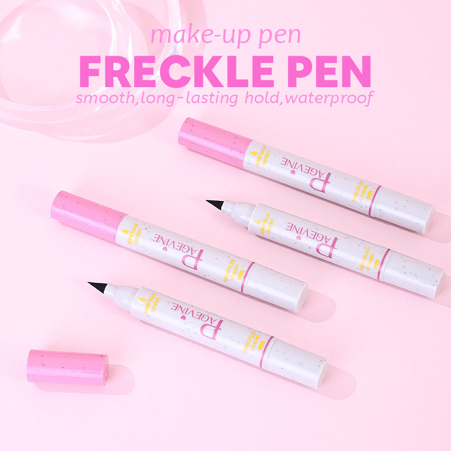 Women's double-headed fleck removal pen liquid eyeliner with dual-tip design and precision applicators