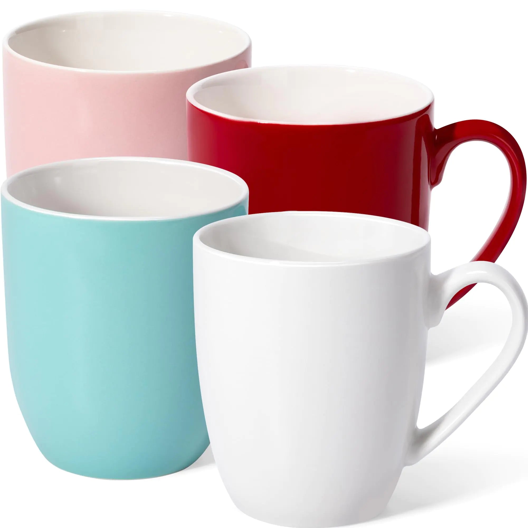 Urbanstrive 16 oz Large Coffee Mugs Set of 4 Ceramic Coffee Mug Multicolor Coffee Cups Tea Cups Idea Gift for Women Men House Warming Gifts New Home Office Multicolor 4 Pack