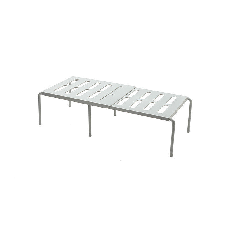 Telescopic kitchen rack for organizing kitchen supplies, adjustable storage shelf for countertops