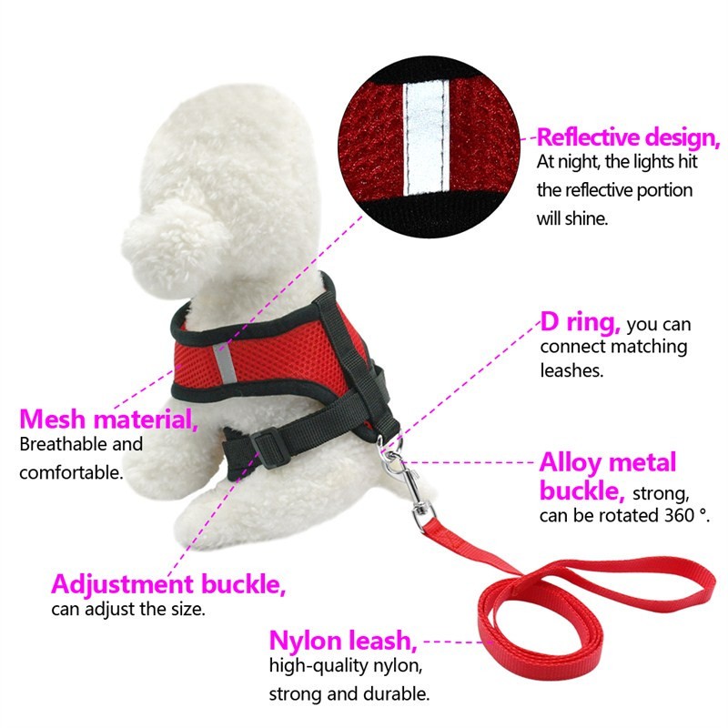 Pet car seat belt leash for dogs, adjustable safety restraint with metal clip and durable strap