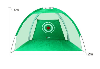 Golf practice net tent hitting cage with mesh enclosure for outdoor garden grassland training