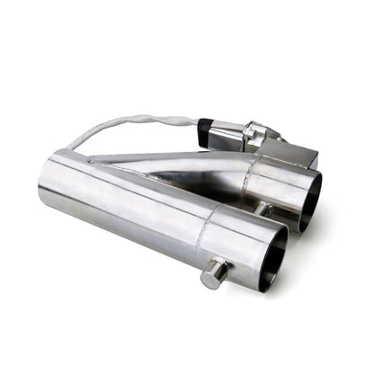 Double-opening automobile modified exhaust pipe integration, stainless steel dual outlet exhaust component