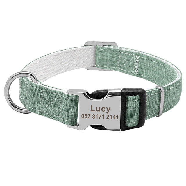 Custom dog collar with dog tag, Type 7 design by My Store