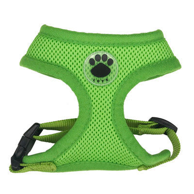 Breathable mesh dog harness in a lightweight, adjustable design