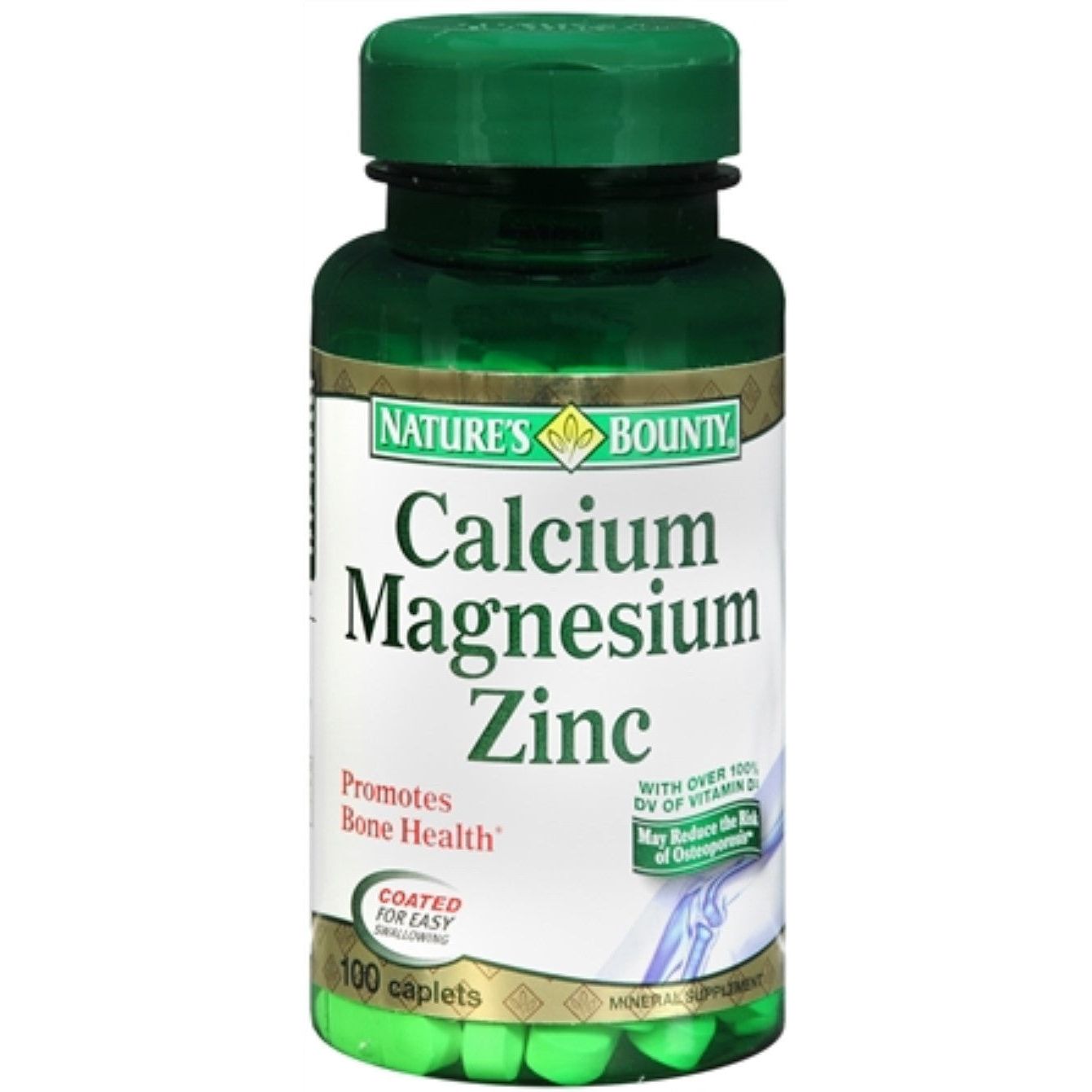 Nature's Bounty® Calcium/Magnesium/Zinc with Vitamin D3 Tablet, 100 EA