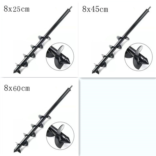 Spiral loosening drill bit, alloy ground drill bit close-up