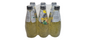 Assorted Nut Fusion Leonard Basil Drinks in a 6-pack case, featuring natural refreshing beverage bottles with colorful labels.