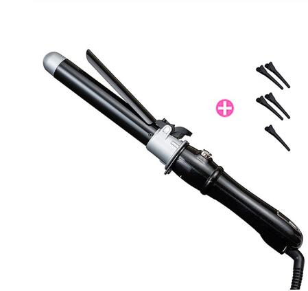 Automatic rotating ceramic curling iron for gentle hair curling and perm styling in a compact design