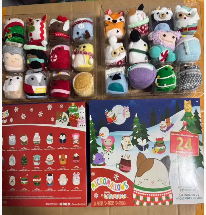 Children's toys Christmas calendar with colorful toy surprises for kids