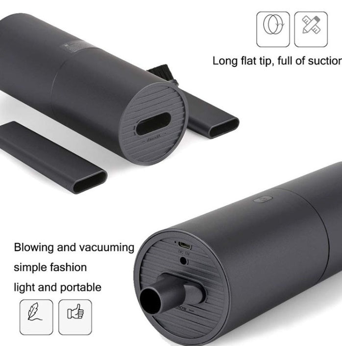 Wireless handheld car vacuum cleaner in compact black design by My Store
