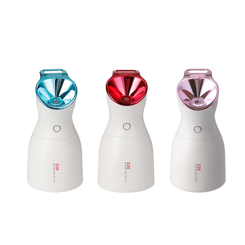 Three-in-one purple light disinfection lamp humidifier in a compact design