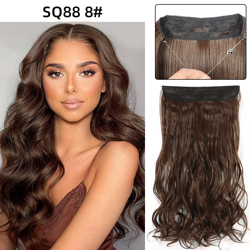 Adjustable Synthetic Hair Curtain Wig for Women