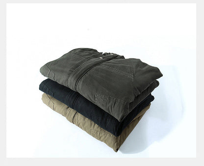 Hooded warm coat with full-length design and cozy insulated finish