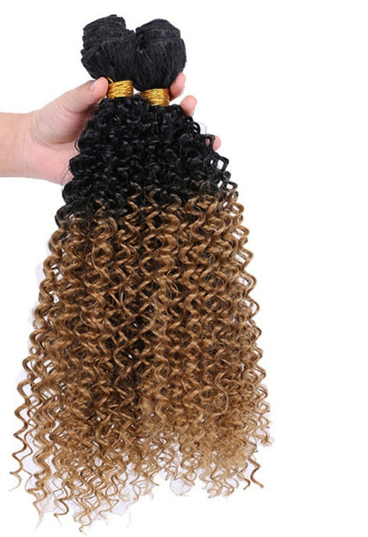 European and American wig, close-up view, natural-looking hair and detailed styling