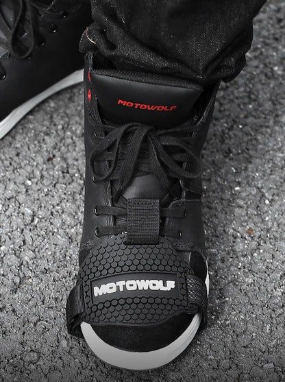 My Store motorcycle shoes protective gear in black with reinforced ankle and toe protection